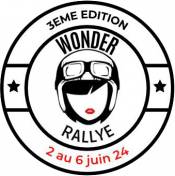 Logo de la 3eme édition du Wonder Rallye, du 2 au 6 juin 2024